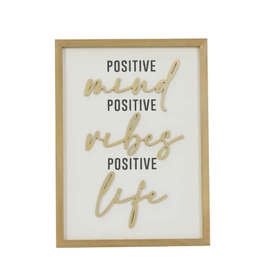 Positive Vibes Framed Wall Sign by Ashland&#xAE;